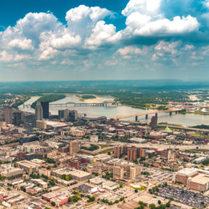 Construction drone photography