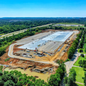 Construction aerial photography